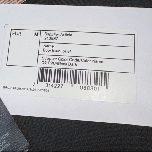 NWT Monki Black Bikini with Adjustable Side Ties Size M - Picture 9 of 13